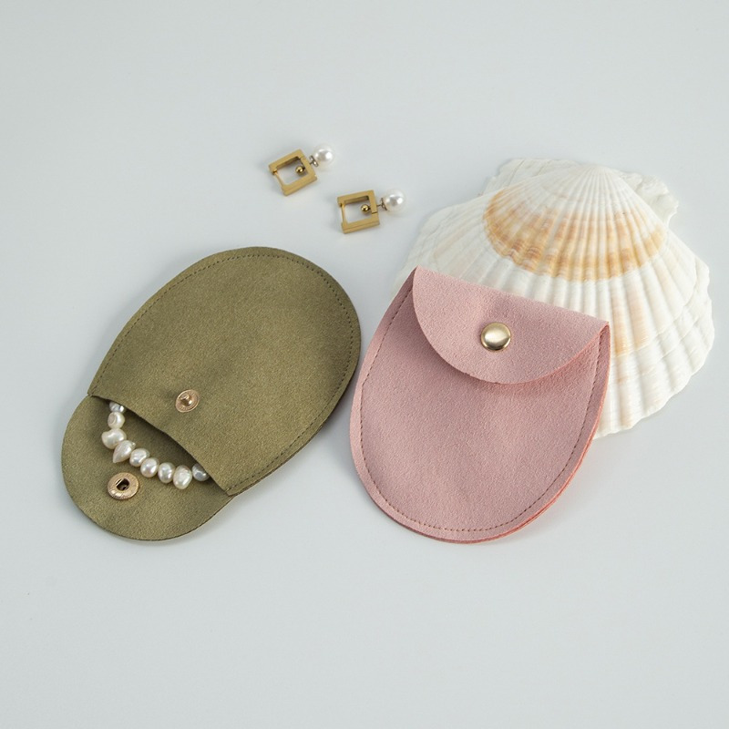 Personalized Small Storage Bag And Gift Bag, High-End Snap Jewelry Pouch